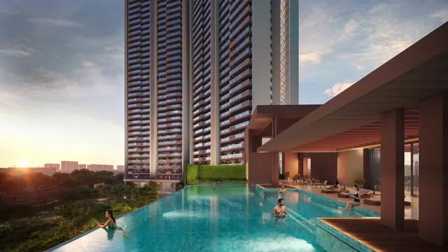 Adani The Marq - pool deck at sunset thumbnail