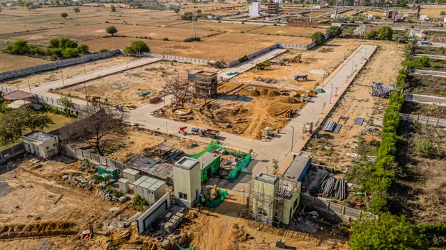 Adani Tatva Estates - construction progress aerial, Apr 2025 (real photo) thumbnail
