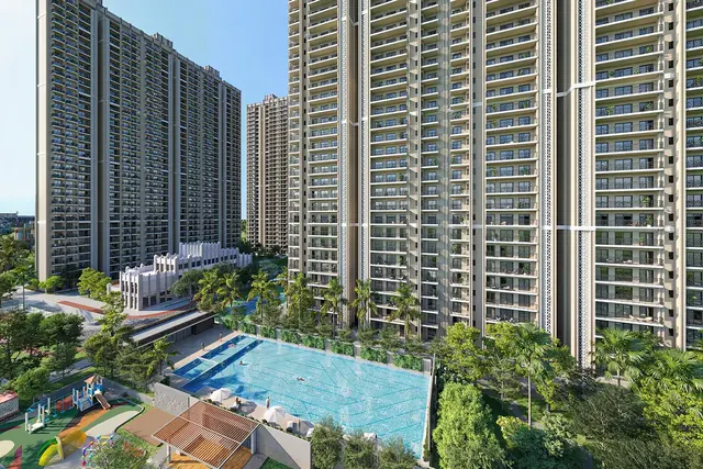ATS HomeKraft Sanctuary 105 - pool and landscape aerial view thumbnail