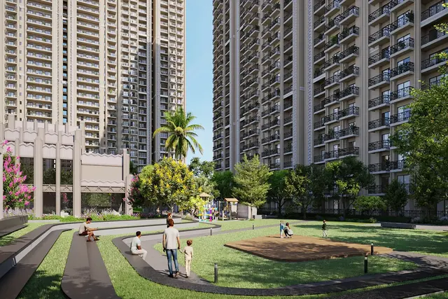 ATS HomeKraft Sanctuary 105 - central lawn with towers thumbnail