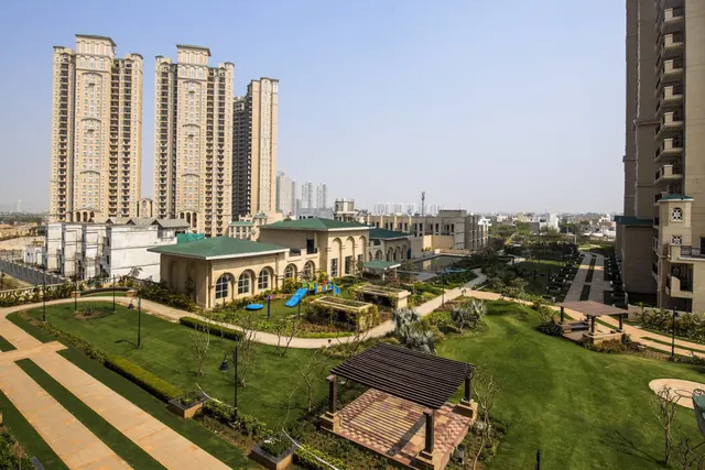 ATS Triumph - towers and landscaped central garden (real photo) thumbnail