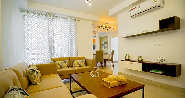 Bestech Park View Sanskriti - sample apartment living room thumbnail