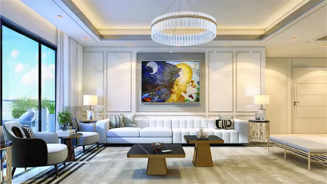 Central Park Delphine - sample residence living room thumbnail