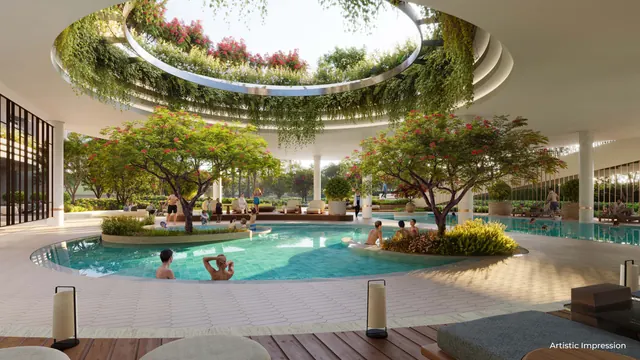 Conscient Elaira Residences - podium pool and courtyard thumbnail