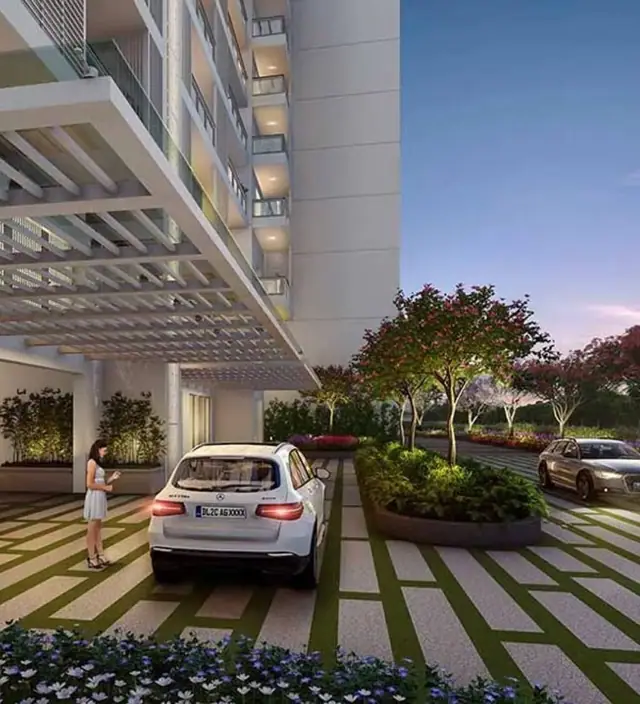DLF Privana South entrance driveway render thumbnail