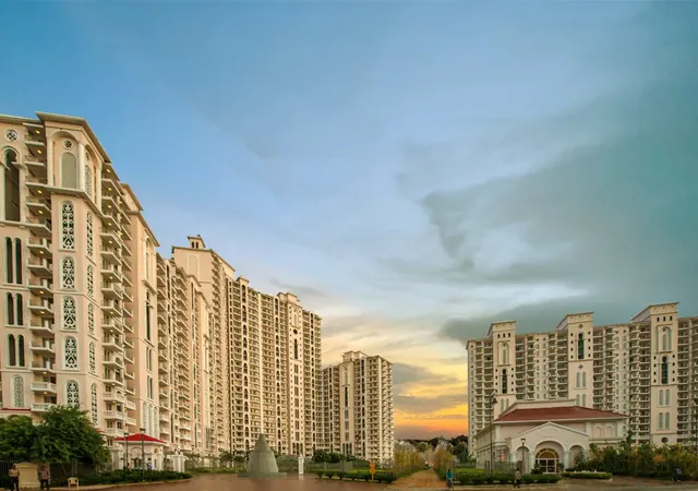DLF Regal Gardens - towers at sunset (real photo) thumbnail