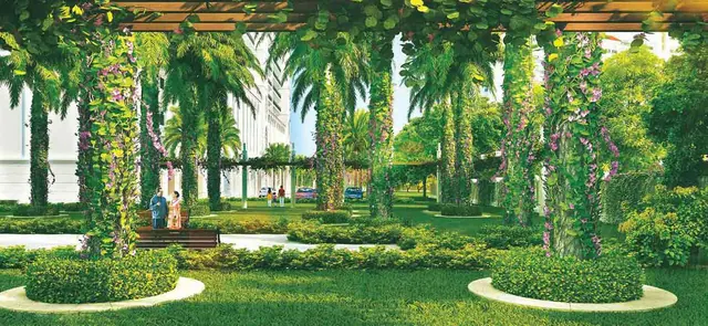 DLF Sky Court - landscaped garden pergola (render) thumbnail
