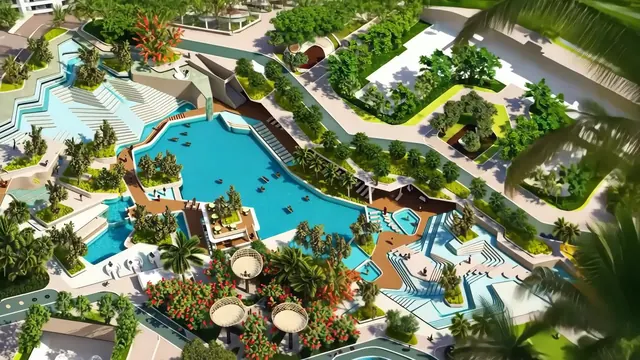Elan The Emperor - aerial pool landscape render (frame from official video) thumbnail