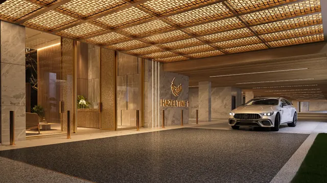 Eldeco Fairway Reserve - porte-cochere arrival lobby render thumbnail