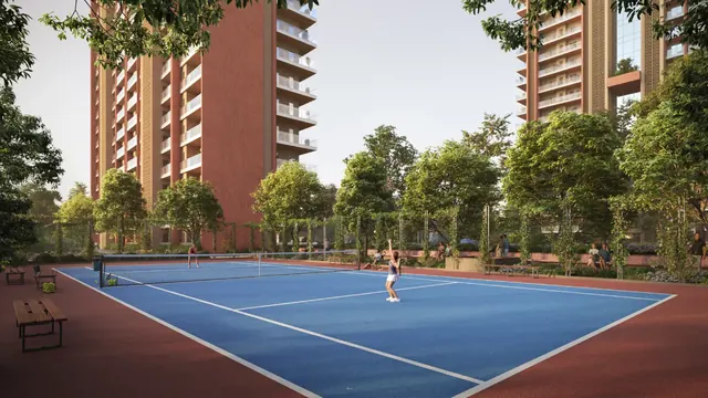 Eldeco Fairway Reserve - tennis court render thumbnail