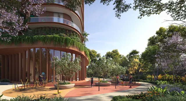 Eldeco Terra & Sol - outdoor gym and landscape render thumbnail