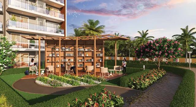 Godrej Arista - garden pergola and library thumbnail