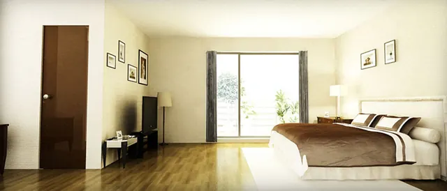Godrej Frontier - sample flat bedroom thumbnail