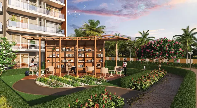 Godrej Suprema - garden pergola and library thumbnail