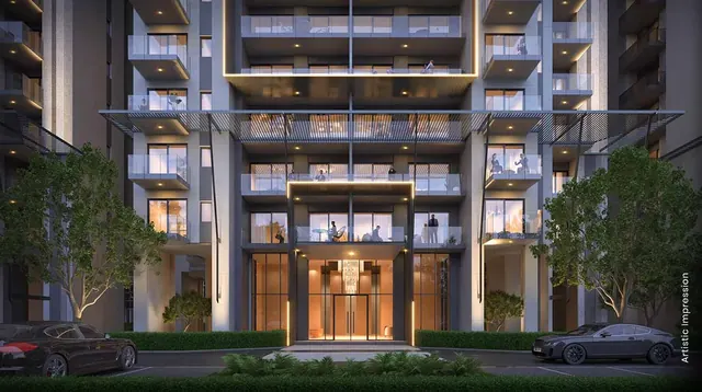 M3M Golf Hills - tower entrance elevation thumbnail