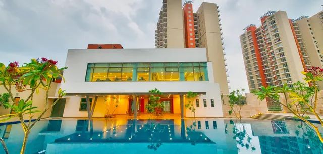 Mahindra Aura - clubhouse with pool (real photo) thumbnail
