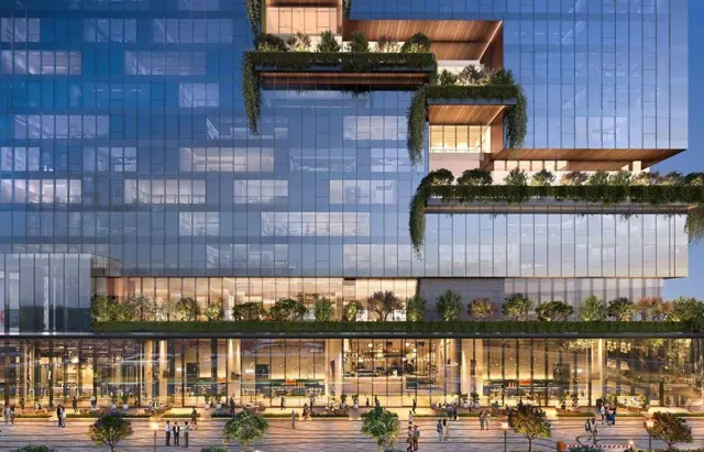 Puri Aerosphere - Facade with planted terraces thumbnail