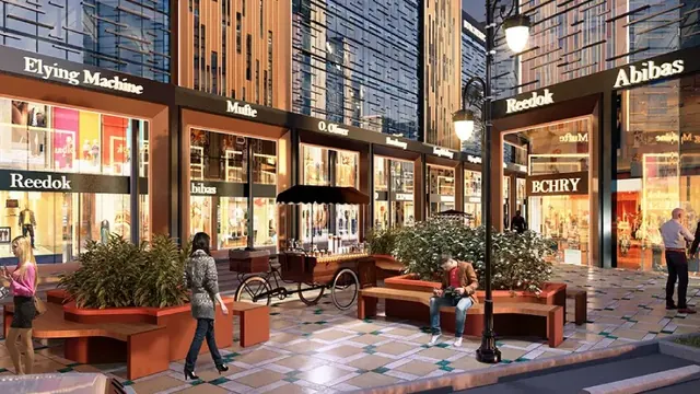 Signature Global SCO 37D - Pedestrian plaza with shops thumbnail
