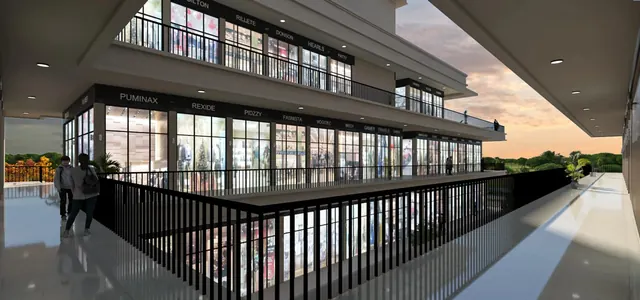 Signature Global Signum 37D IV - Upper-level shop corridor render thumbnail