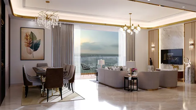 Signature Twin Towers DXP - living and dining interior thumbnail