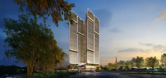 Signature Twin Towers DXP - twin towers at dusk thumbnail