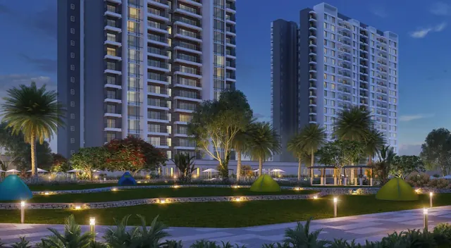 Sobha City Gurgaon - towers and landscape at dusk thumbnail