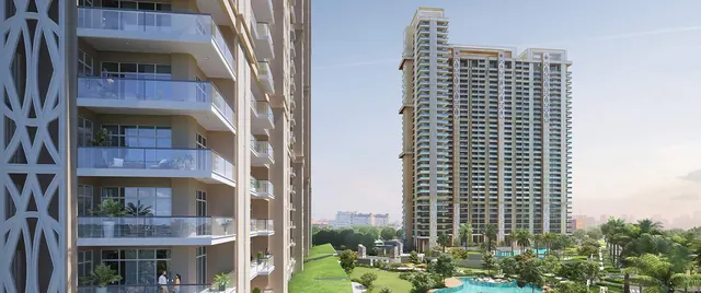 Whiteland The Aspen - tower facade and landscape (render) thumbnail