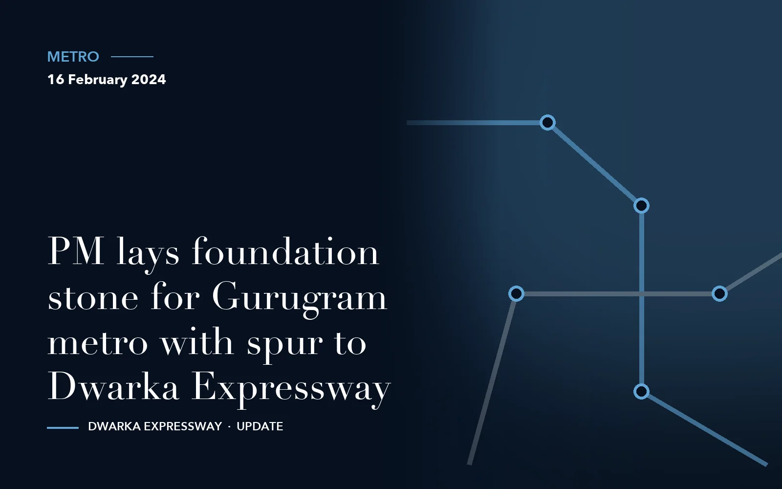 PM lays foundation stone for Gurugram metro with spur to Dwarka Expressway